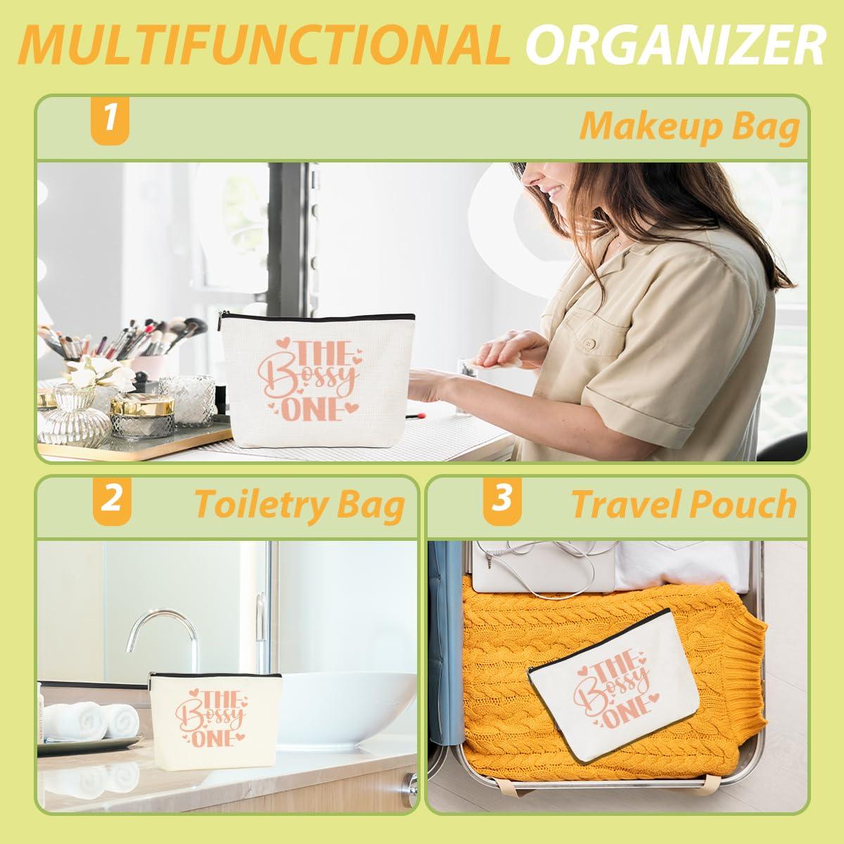 CQM Funny Girls Weekend Gifts Girls Trip 2024 Makeup Bag Girls Trip Gifts Favors Summer Gifts Cosmetic Bag Toiletry Bag Zipper Pouch Weekender Bags for Women Sister Friendship Bachelorette Party Birthday