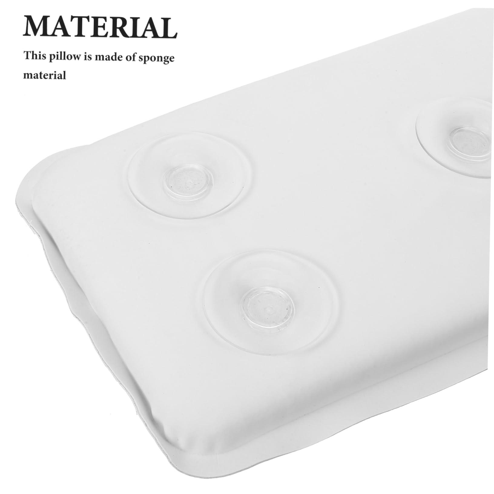 Hemoton Hemoton 2 Pcs Bathtub Cushion Waterproof Pillow Bath Headrest Pillow Bath Spa Pillow The Pillow Bathtub Pillows Bath Neck Waterproof Bath Mat Bath Cushion for Tub for Adults White