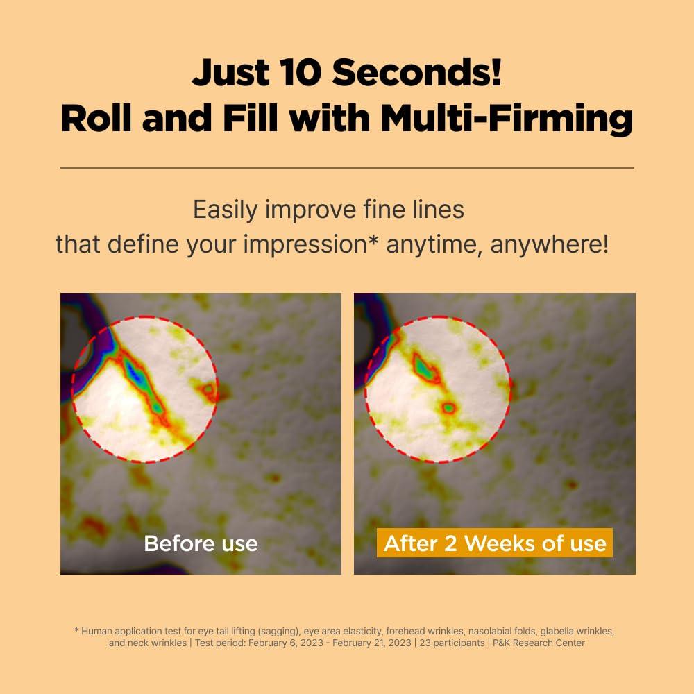 isoi ISOI Intensive Lifting Ampoule Stick 15ml (0.5 fl.oz) | Anti-Aging Wrinkle with Gua Sha Roller | Tighten and Rejuvenate Fine Lines with Bulgarian Rose Oil | Korean Skin Care