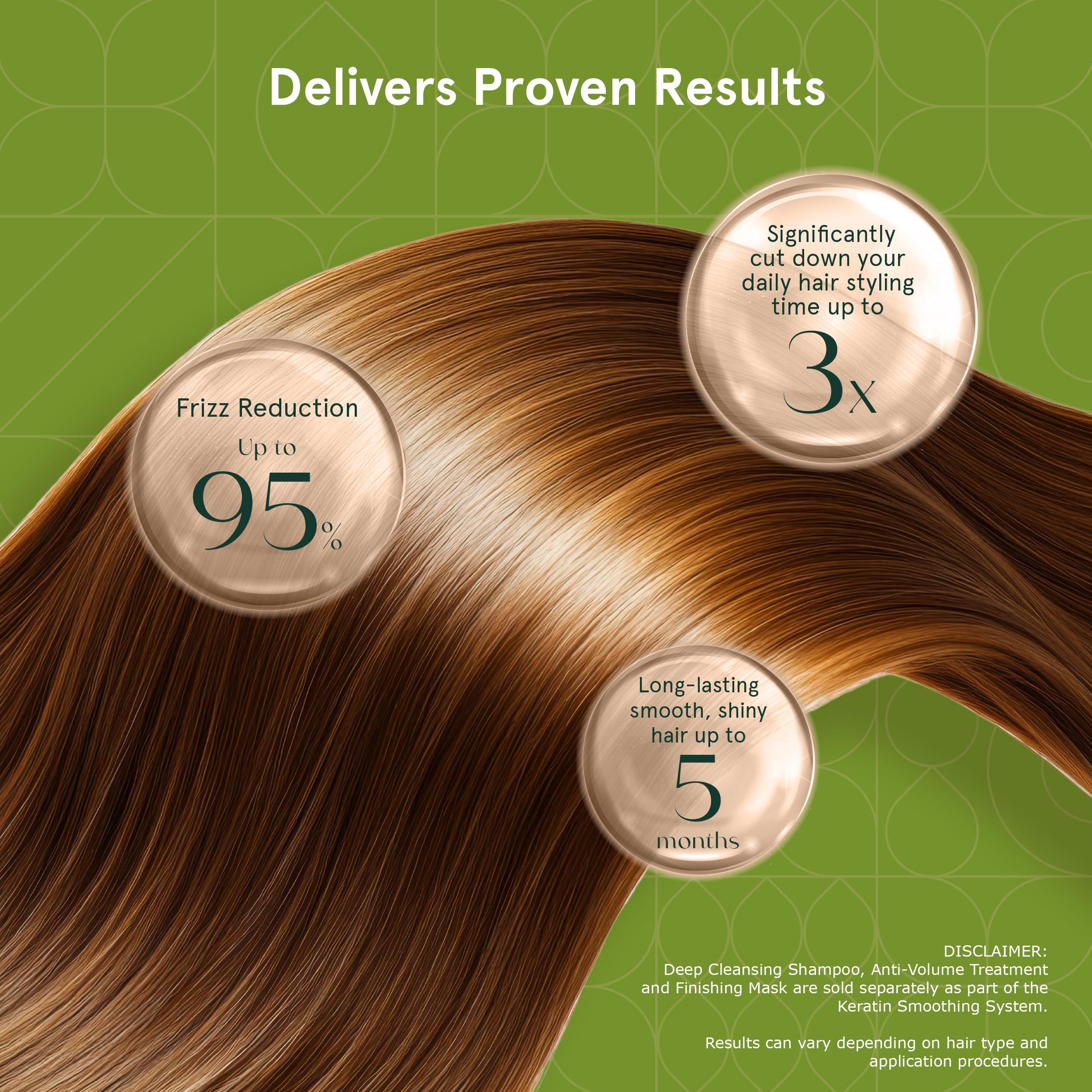 Inoar Inoar Moroccan Smoothing Treatment Set with Keratin - Deep Cleansing Shampoo, Keratin Treatment, Reduces Frizz, Straighten Hair Treatment, Vegan Hair Products for Men and Women (8.4 oz. each)