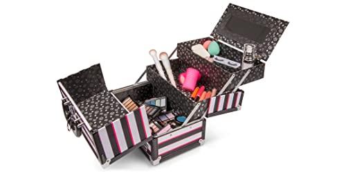 NinthAvenue Basics Caboodles Inspired Train Case Makeup Cosmetic Organizer