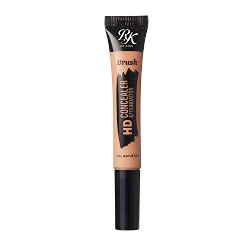 Ruby Kisses Ruby Kisses HD Concealer & Foundation Flawless Full Cover Brush Face Makeup (Warm Sand)