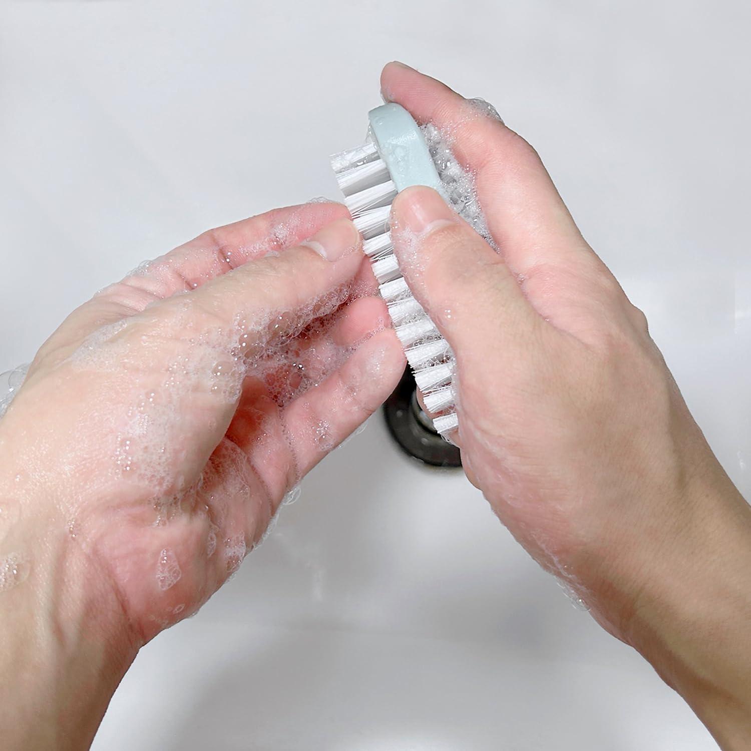 Ylijxqc Nail Brush for Cleaning Fingernails Two Sided Hand Fingernail Scrub Brush Soft Stiff Bristles Nail Scrubber Brushes for men women kids,4 PCS