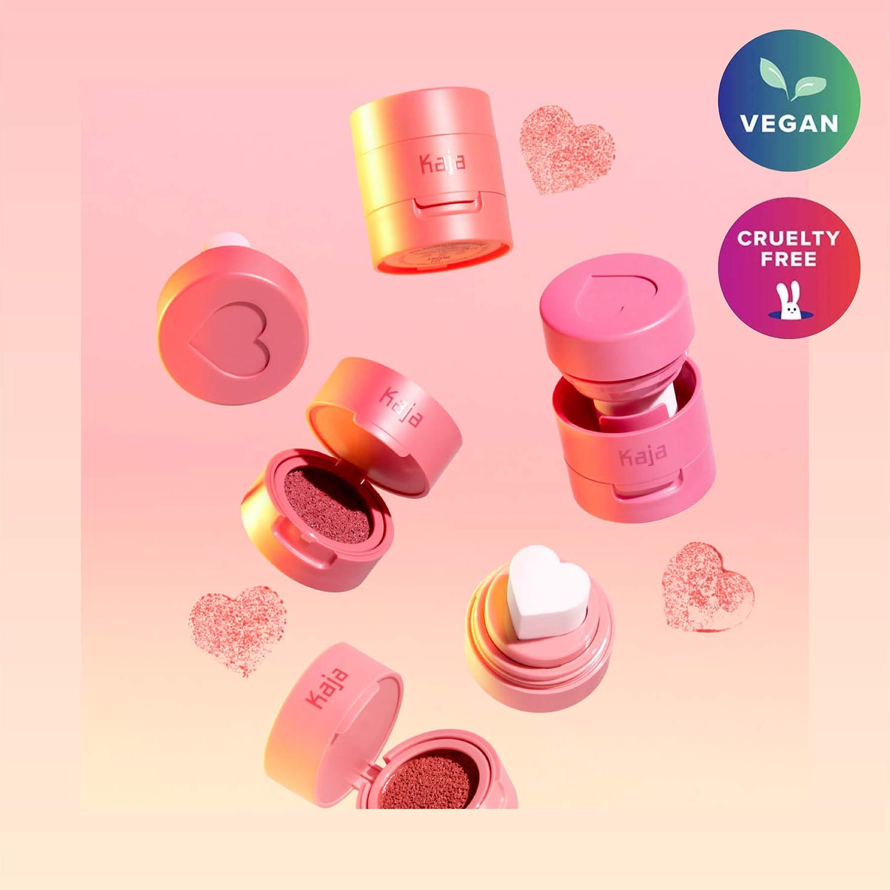 Kaja KAJA Cheeky Stamp | Gift, Blendable Blush | 06 Flirty - cheery cherry blossom | Cruelty-free, Vegan, Paraben-free, Sulfate-free, Phthalates-free, K-Beauty