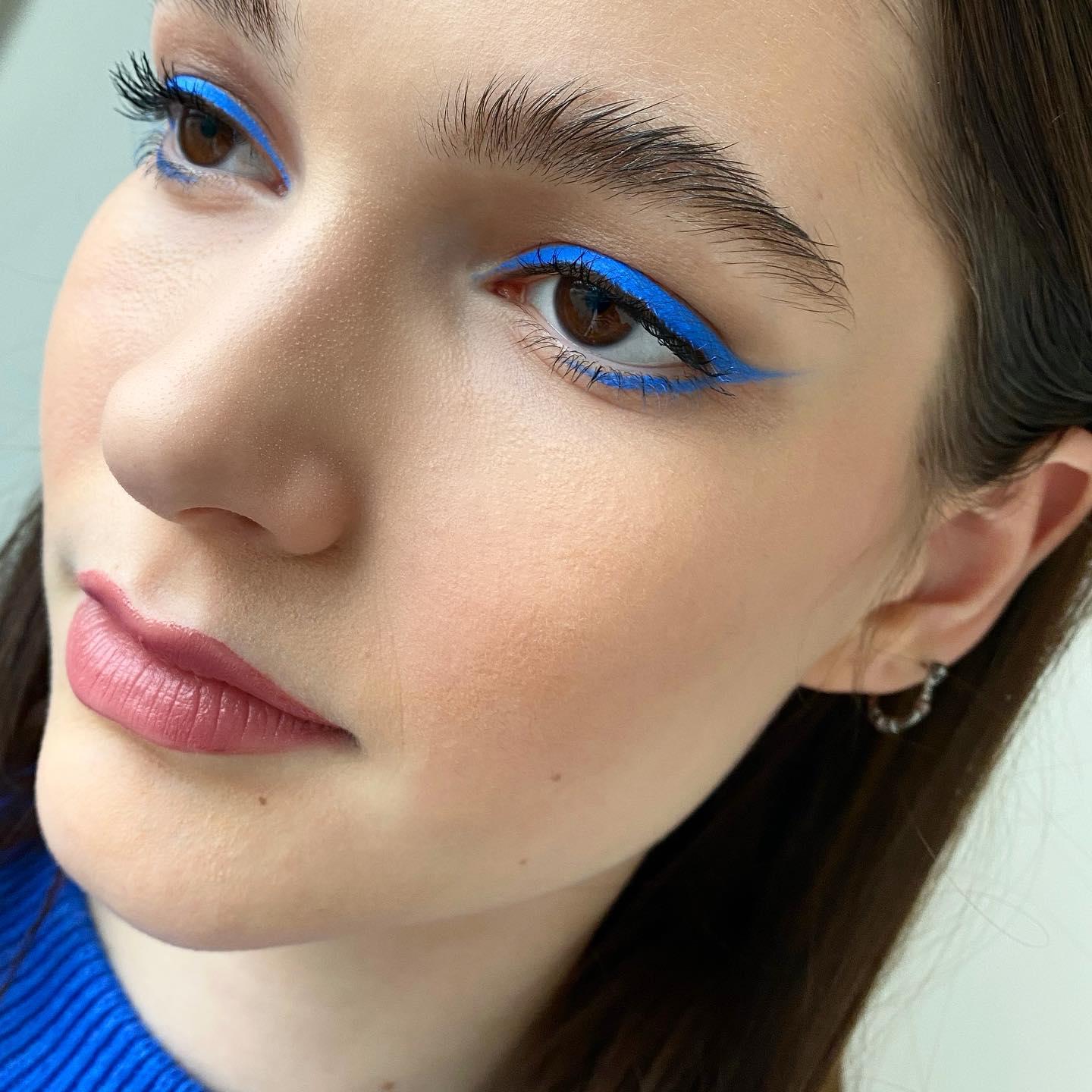 CAR MELA CarMela Orange Eyeliner Pencil and Blue Eyeliner Pencil Set, Creamy Texture, Highly Pigmented Waterproof Eye Liner