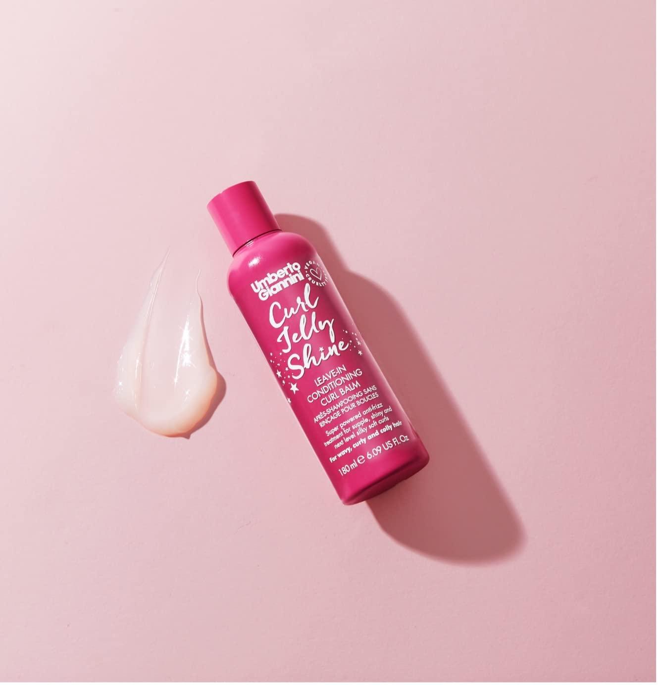 Umberto Giannini Umberto Giannini Curl Jelly Scrunching Jelly, Vegan & Cruelty Free Frizz Solution Gel for Curly or Wavy Hair, 200 ml (Curl Jelly + Curl Shine Duo)