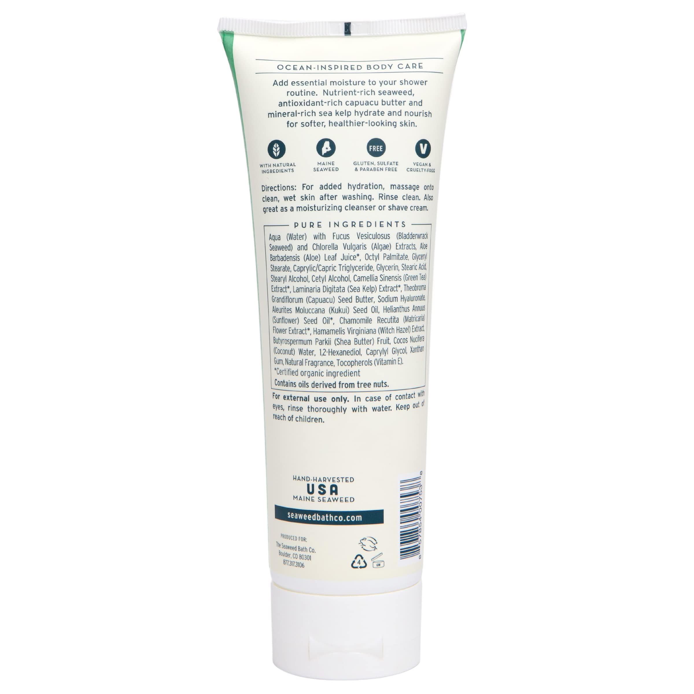 The Seaweed Bath Co. The Seaweed Bath Co. Hydrating In-Shower Body Conditioner, 8 Ounce, Coconut Water Scent, With Natural Bladderwrack Seaweed, Vegan, Paraben Free