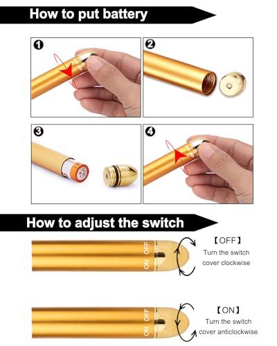 Amirce Amirce Face Massager Roller Golden 3D Roller Electric Facial Roller and T Shape Facial Roller Massager Kit Face Roller