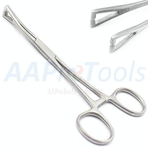 AAProTools AAProTools Body Piercing Slotted 6" Pennington Clamp Forceps Stainless Tongue Belly