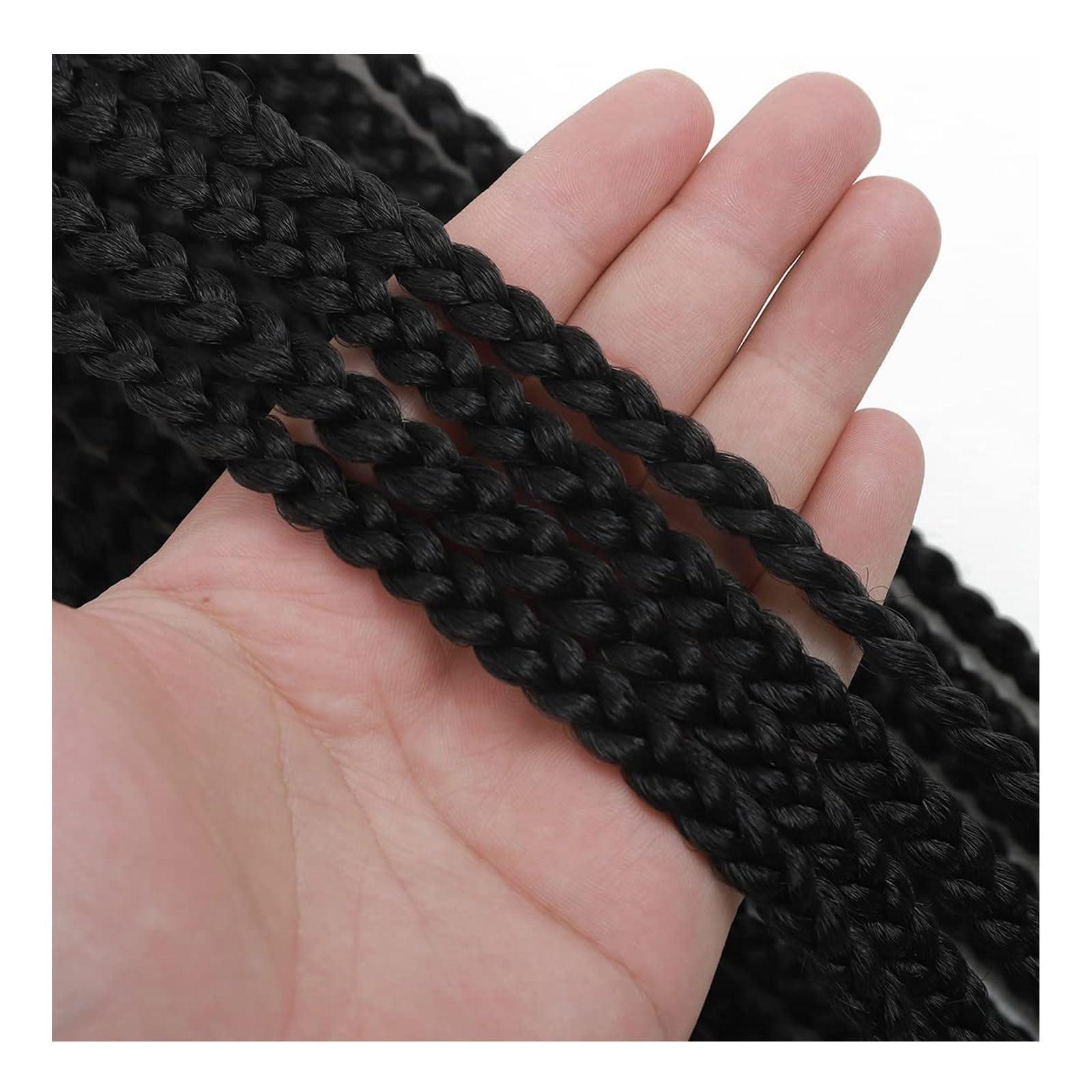 RIBONI French Curly Crochet Braids 18 Inch Wine Red Goddess Box Braids Crochet Hair With Bouncy Wavy Ends Pre Looped French Curly Braiding Hair Synthetic Hair Extensions 6 Packs