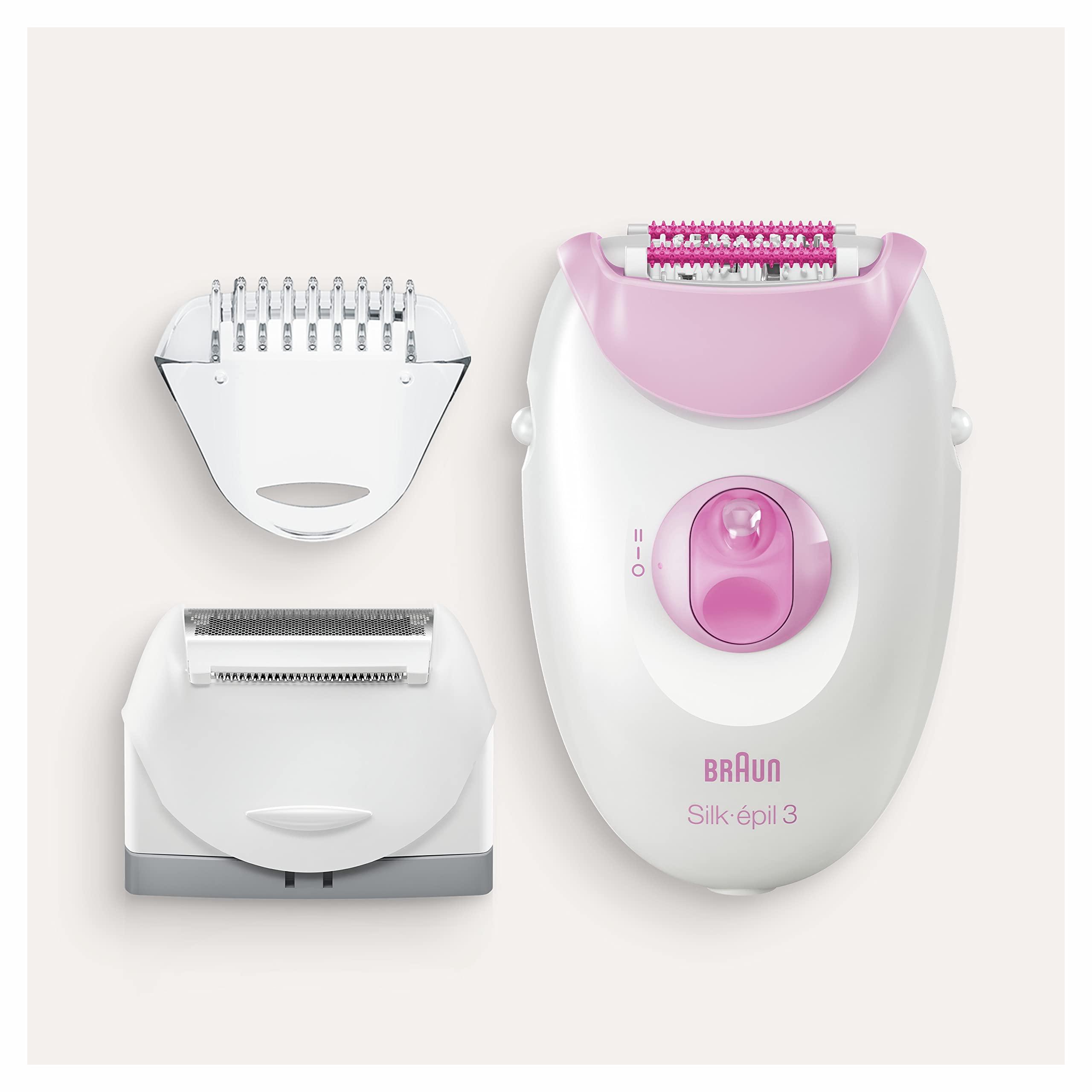 Braun Braun Silk Epil 3 Epilator - Dual Voltage 110-220 Volts - Legs & Body (3270) (Free LiteFuze 110 Volt Plug)