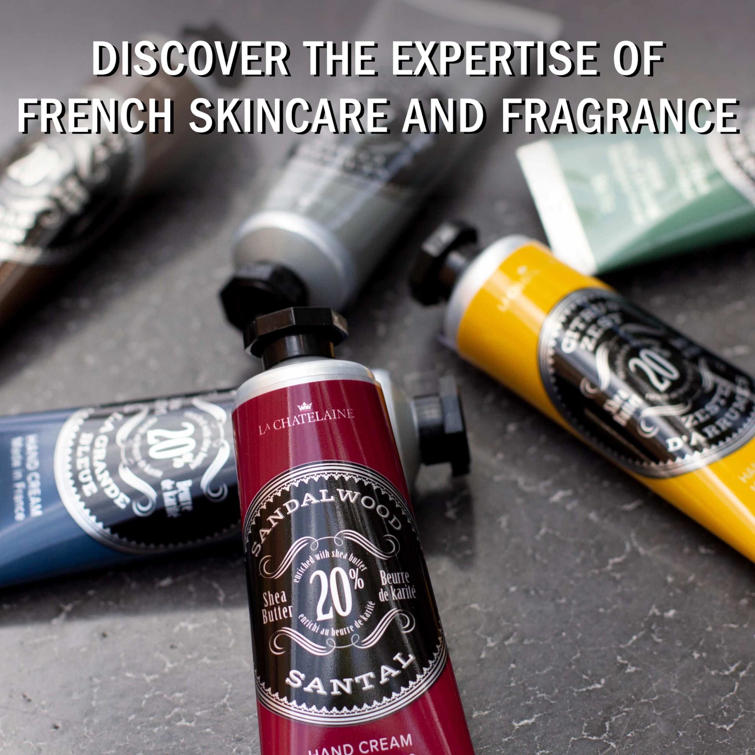 La Chatelaine La Chatelaine 20% Shea Butter Hand Cream Travel Size, Men, Unisex, Organic Argan Oil, Moisturizing, Nourishing, Extra-Rich Hand Lotion, Made in France, Paraben Free, 1 oz / 30ml (Bourbon Vanilla)