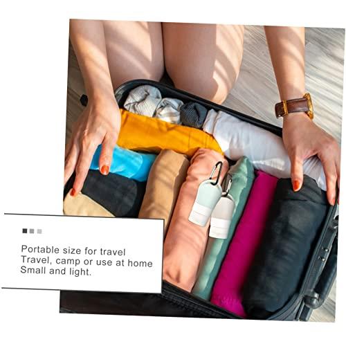 Beavorty Beavorty 4pcs Packaging Silicone Storage Bottle Travel Bottles with Clip Clear Bottle Keychain Holder Refillable Keychain Bottle Clear Container Mini Containers Travel Containers