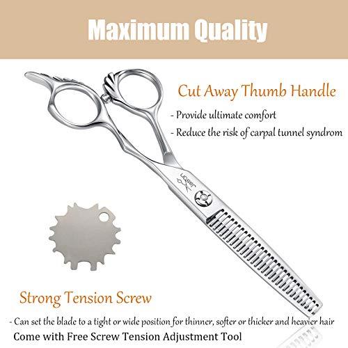 JASON JASON 6" Blending Hair Scissors, 30 Teeth Hair Thinning Scissor Professional Trimming Hair Cutting Shears for Barber, Hairdresser, Stylist, Women and Men, Japanese 440C Stainless Steel