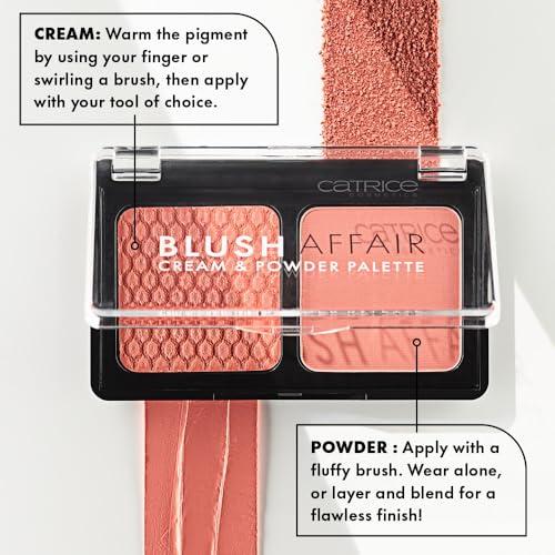 Catrice Catrice | Blush Affair Cream & Powder Palette | Highly Pigmented Radiant Cream & Soft Matte Powder | Vegan & Cruelty Free (040 Peach Passion)