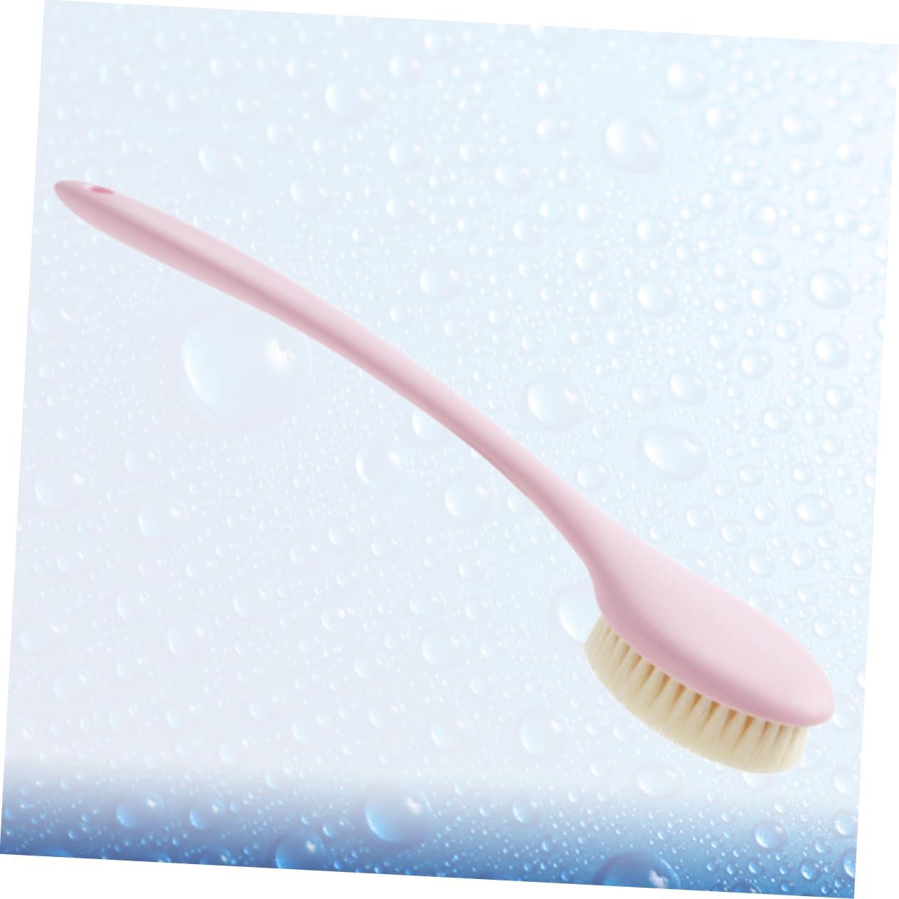 Beavorty Beavorty Body Scrubing Tool Bath Brush with Long Handle Tan Brush Body Scrub Brushes Dry Skin Body Brush Shower Body Brush Electric Razor Handle Body Brush Facial Cleansing Brush Face Pink