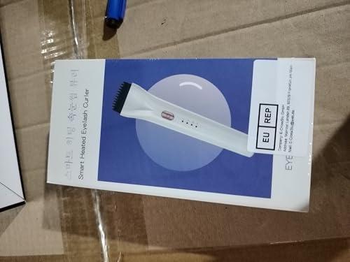 Smiling Shark Heated Lash Curler Wand, 2024 New 5D Push Heated Eyelash Curler and Rechargeable 3 Heat Modes Anti-Burn & 5 Mins Power 0ff for Professional Lasting Eyelashes Results, Heated-Eyelash-Curler-Electric