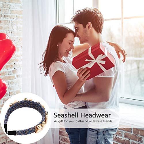 FOMIYES FOMIYES 1pc Shell Rope Headband Beach Wedding Party Hairhoop Bridal Beach Headbands Cowrie Shell Headband Hair Accessories Seashell Headpiece Girl Headband Bride Baroque Conch Shell