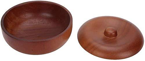 qiuqiu Men Shaving Brush Oak Soap Bowl Hu Soap Bowl Professional Shaving Tool with Lid