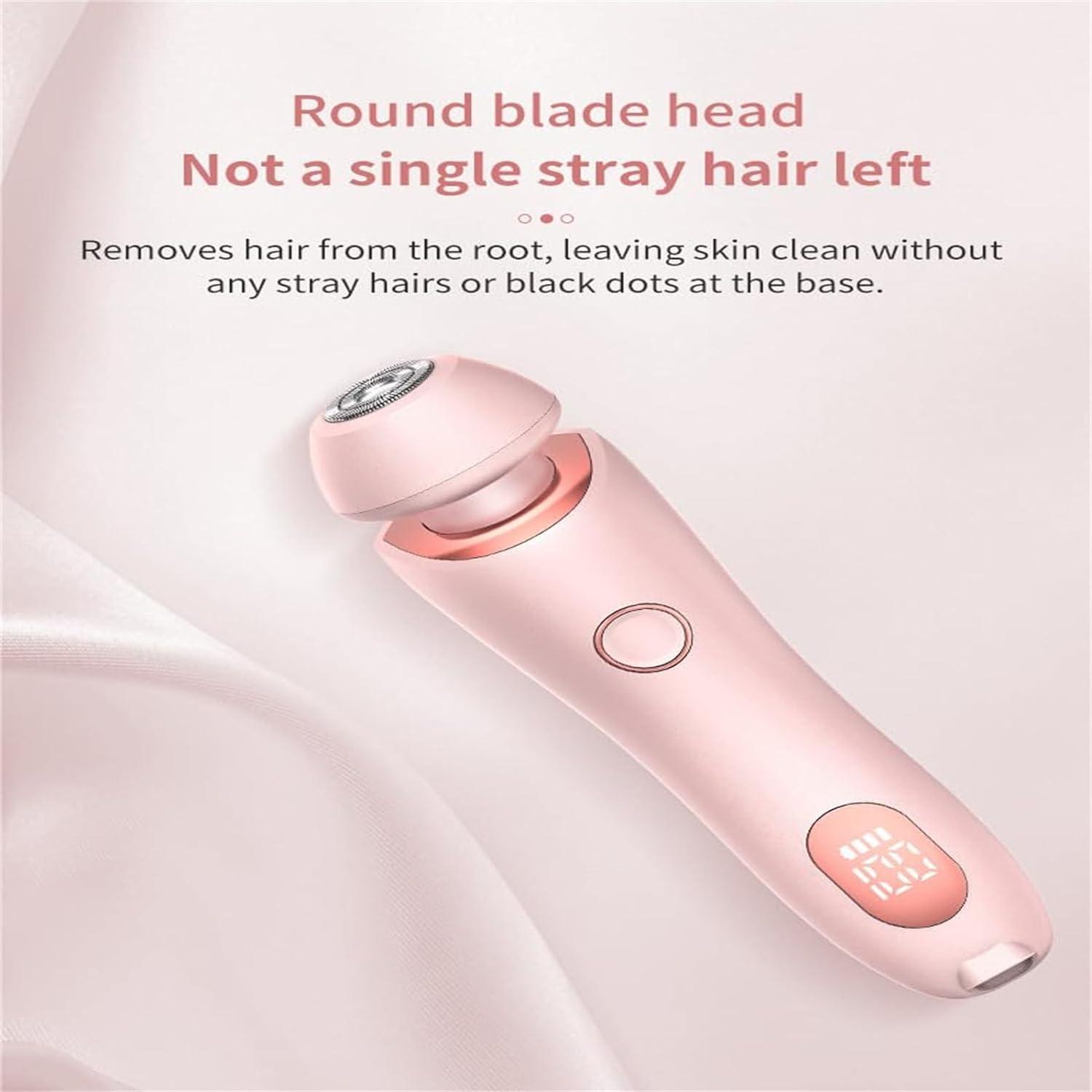 GDSAFS Smooth Shave Pro, Dusk Razor for Women, Glide Pro 3.0 Razor, Bikini Trimmer for Women, Wet and Dry, with Detachable Head, for Leg Arm Underarm Pubic Area (Pink)