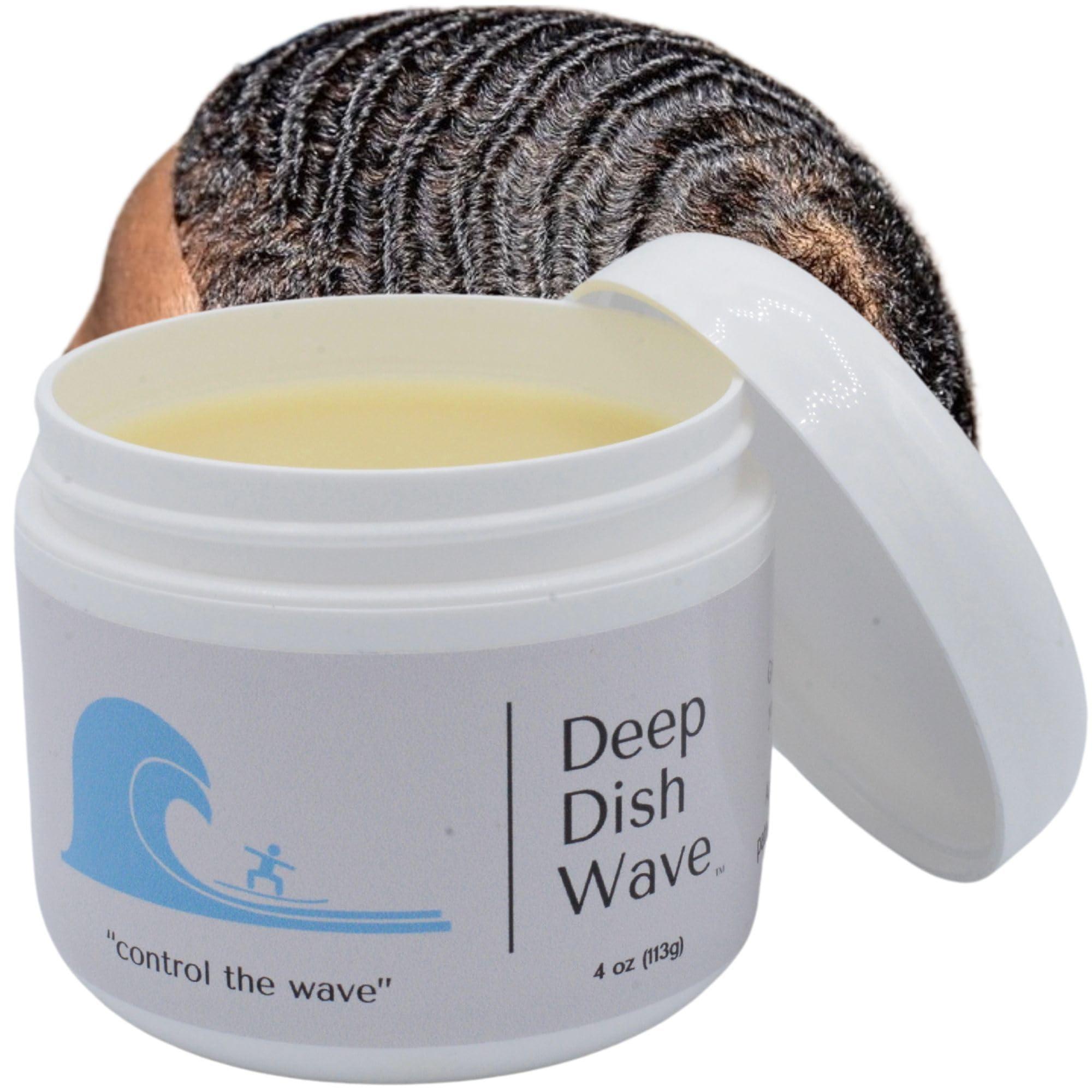 Deep Dish Wave Deep Dish Wave Pomade 100% Pure All Natural 360 Waves Hair Cream - Superior Wave Grease for Men- Wave Butter for Perfect 360 Waves 4oz