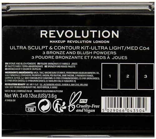 Makeup Revolution Makeup Revolution Ultra Sculpt and Contour Kit Ultra Light/Med C04, Mixed, 10.8 g (Pack of 1)