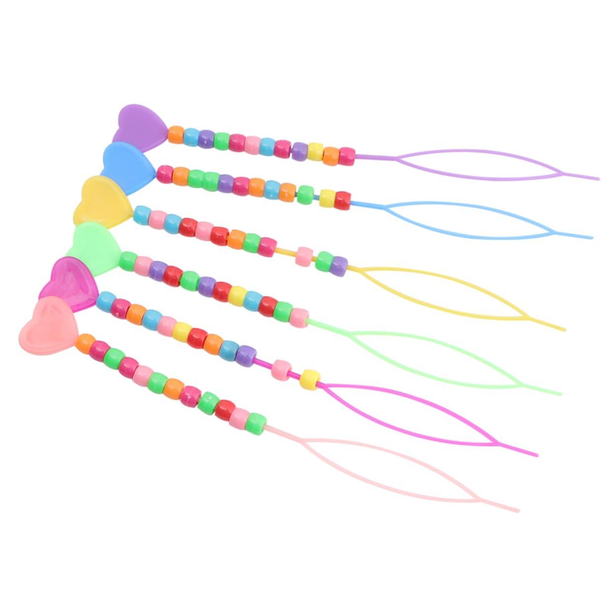 Baluue Baluue 36 Pcs Hair Beader Hair Braiding Beads Hair Braid Needle Ponytail Braids Ponytail Maker Tool Ponytail Loop Tool Dreadlock Accessories Kid Tools Hair Crimper Pull Hair Needle Curler