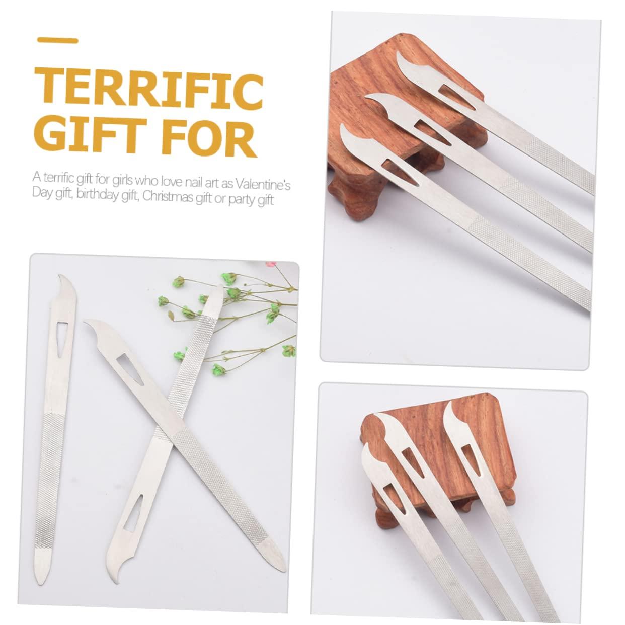 Healeved Healeved Nail Files and Buffers 15pcs Set Metal Fingernail Files for Manicure and Pedicure