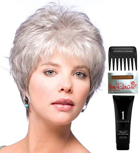 Noriko & Christy's Wigs Bundle - 5 items: DREW by Noriko Wig, Christy's Wigs Q & A Booklet, Wig Shampoo, Wig Cap & Wide Tooth Comb - Color: MOCHACCINO-R