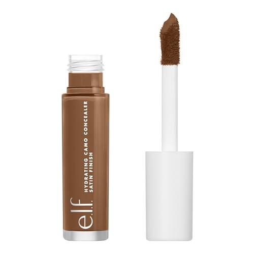 e.l.f. e.l.f. Hydrating Camo Concealer, Covers Blemishes & Under-Eye Circles, Full-Coverage & Delivers A Satin Finish, Vegan & Cruelty-Free, Rich Chocolate