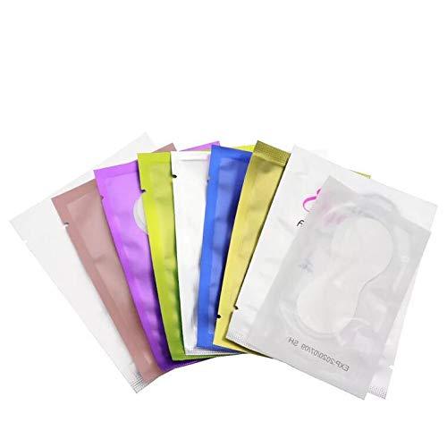 LSKeenon 100 Pcs Round Shaped Eye Gel Pads Under Eye Pads Lint Free Lash Extension Eye Gel Patches for Eyelash Extension Eye Mask Beauty Tool(White package)