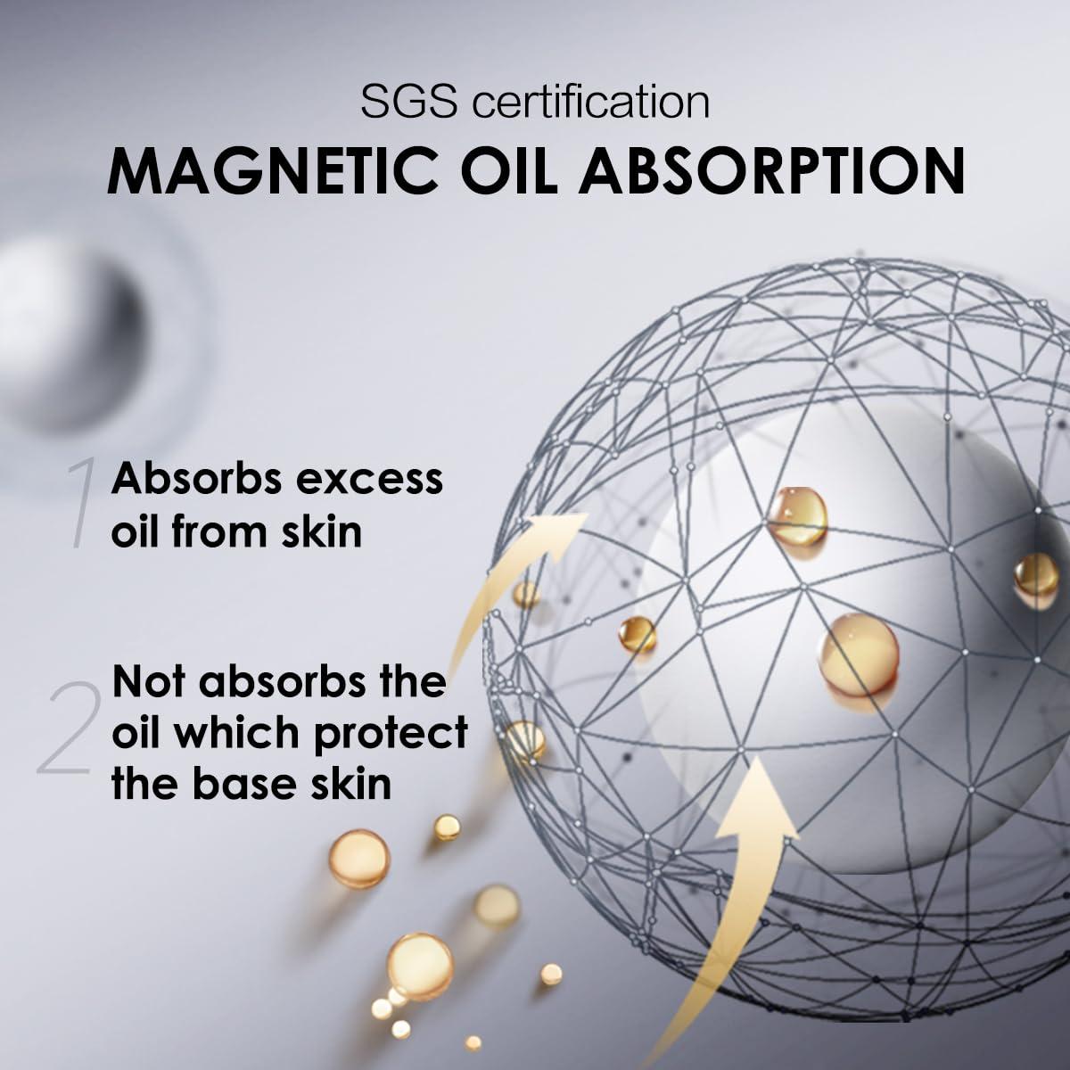 CARSLAN CARSLAN Oil Control Face Pressed Powder Compact, 24H Longlasting Waterproof Pressed Setting Powder Foundation Makeup, Shine Free, Poreless, Smooth, 02 for oily skin (0.28Oz)