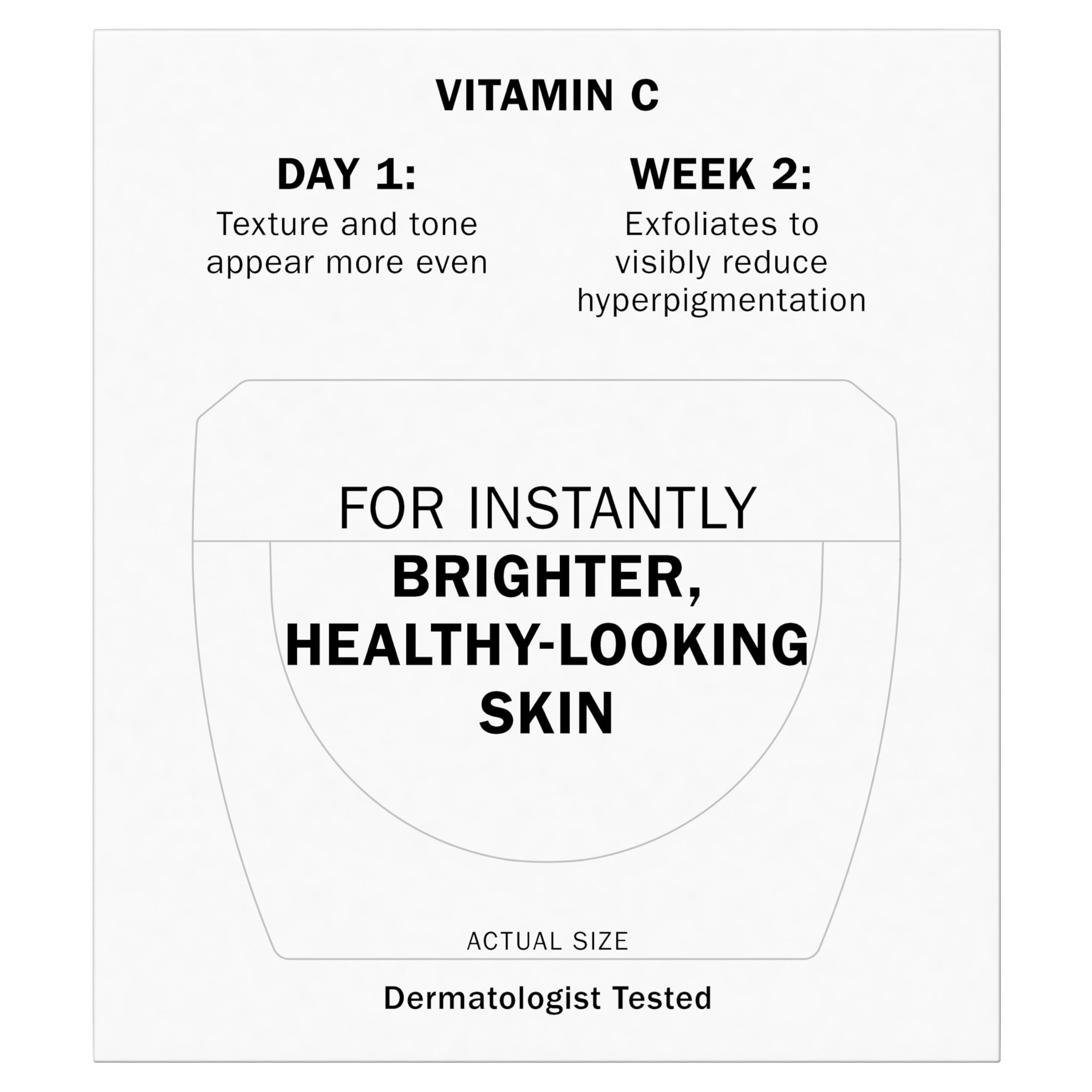 Olay Olay Vitamin C Face Moisturizer, Brightening Cream for Women, Instant Hydration, Evens Tone, Dark Spot & Hyperpigmentation Reduction, Glowing Skin Care - Niaciniamide, Lactic Acid, 1.7 Oz