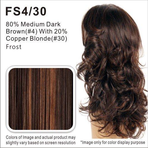 Vivica PB-181v Ponytail Color FS4/30 - Vivica Fox Wigs 31" Long Layered Straight Pocket Bun Feathered Tips Heat Friendly Synthetic Extension Drawstring Combs Bundle MaxWigs Hairloss Booklet