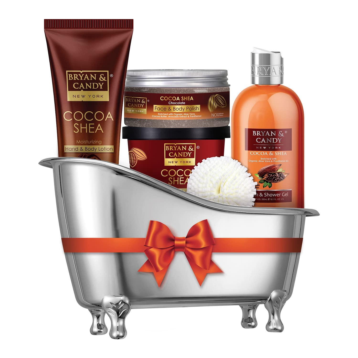 Bryan & Candy Bath Sets for Women Gift - Cocoa Shea Bath Gift Set For Women, Spa Gift Baskets for Women Gift, Spa Set for Women Gift, Spa Baskets for Women Gift, Gift Boxes for Women, Spa Gift Sets for Women