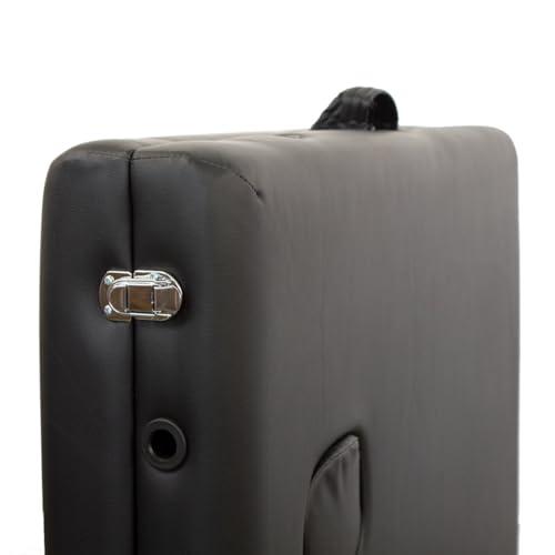 Mobiclinic Mobiclinic, Folding Massage Table, CM-01 Basic, Massage Table, Professional Massage Table, Portable, Wood, 2 Bodies, Spanish Brand, Adjustable, 180 x 60 cm, Black