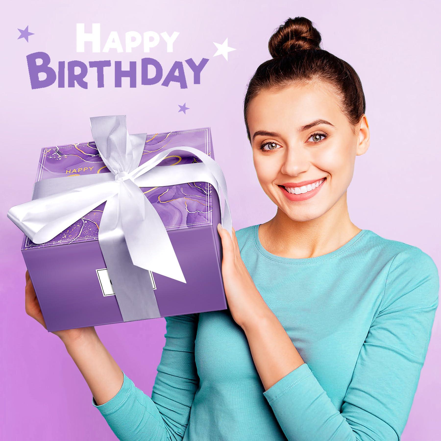 ODHEML ITABLETAS Birthday Gifts for Women, Happy Birthday Bath Set Gift Basket, Unique Spa Gift Idea for Mom, Sister, Bestie, Her, Wife, Female Friends, 30th, 50th, 60th, Gifts for Women Who Have Everything