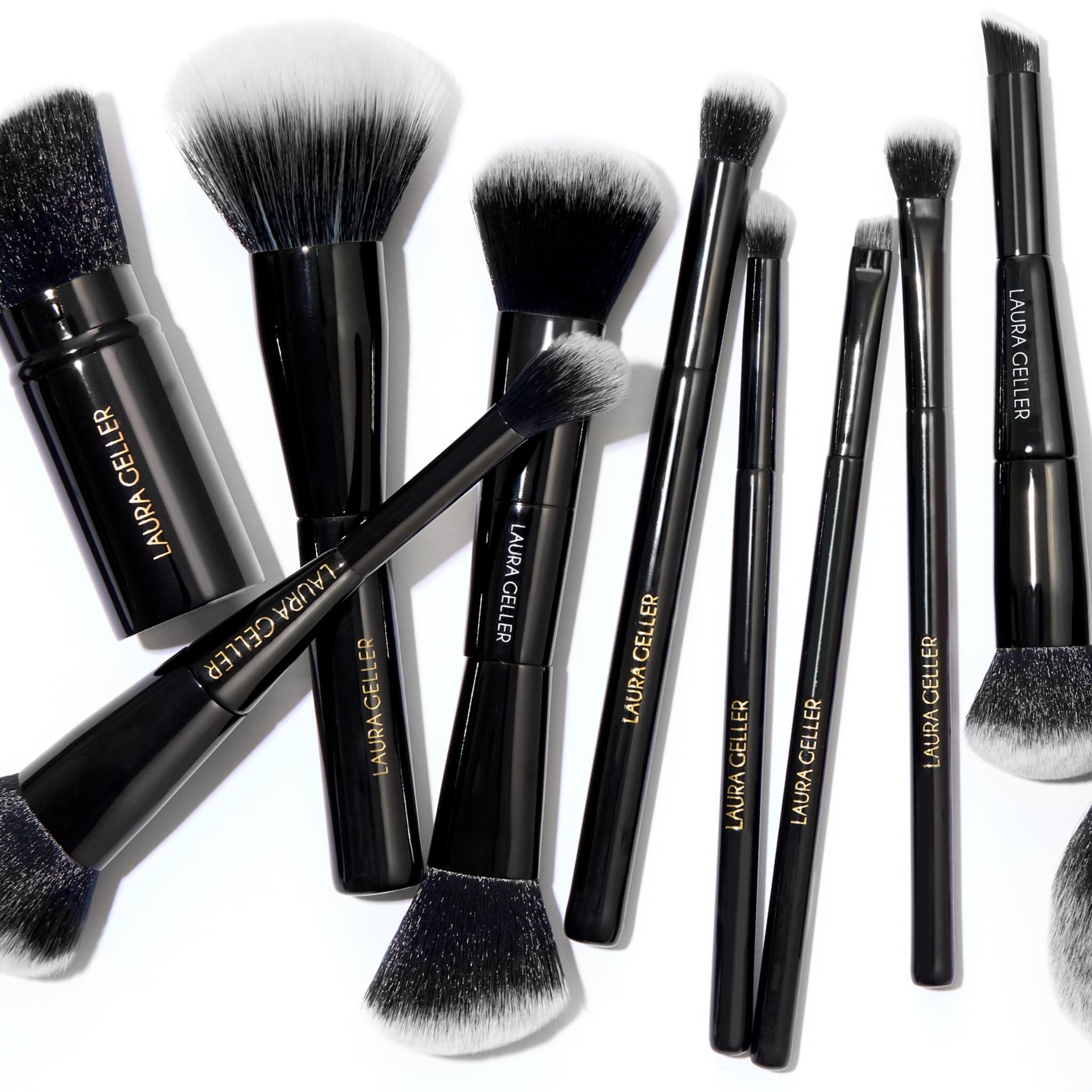 LAURA GELLER NEW YORK LAURA GELLER NEW YORK Dual-Ended Blush + Bronzer Brush - Blush Bronzer Contour Face Makeup Brush