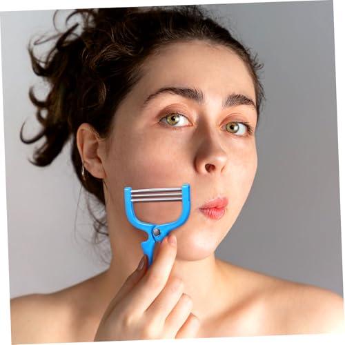 MERRYHAPY MERRYHAPY Face Threading Tool Facial Hair Removal Brush Spring Threading Facial Hair Remover Blue Portable Facial Threading Tool