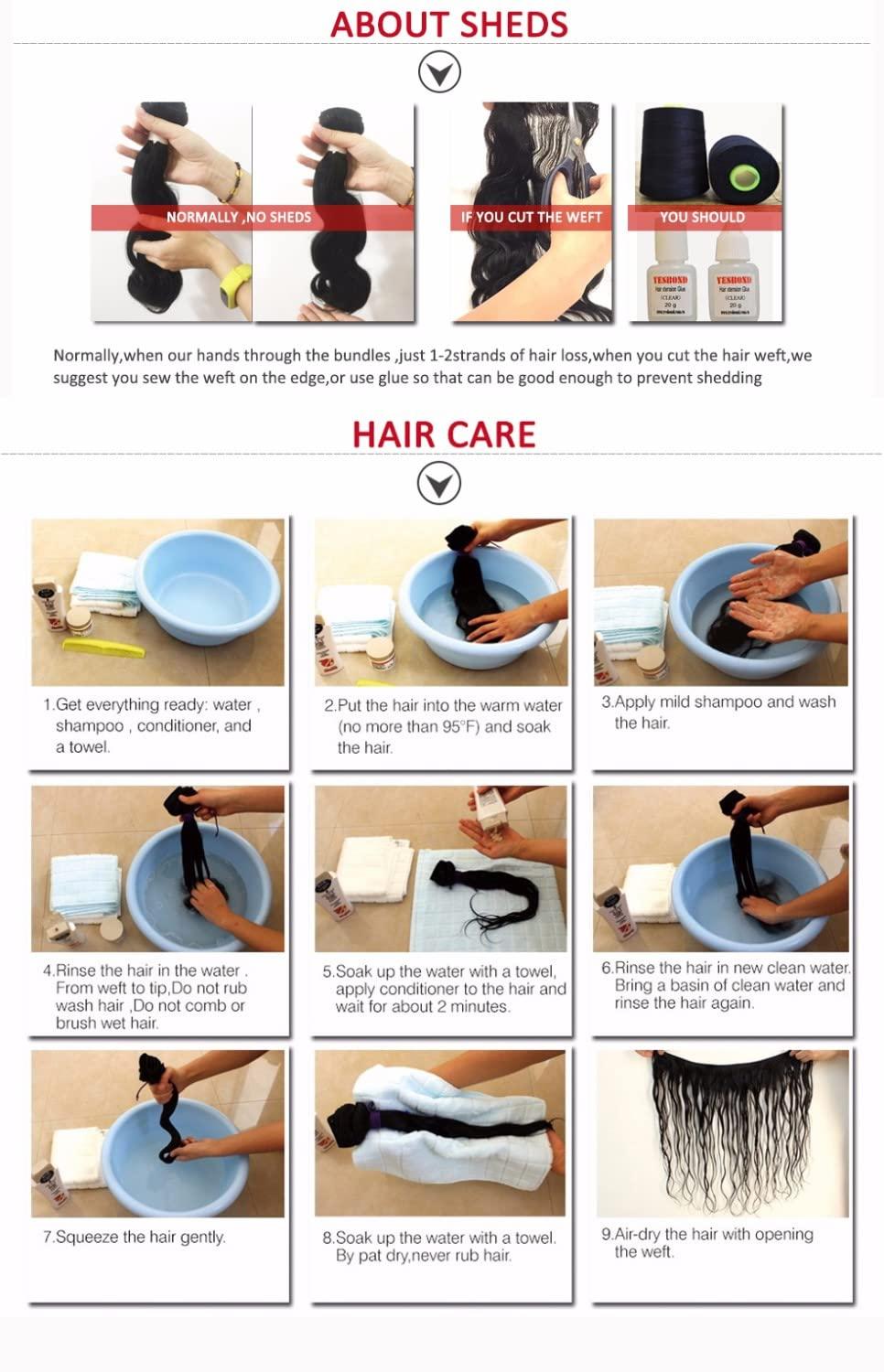 QEUOPE Highlight Deep Wave Bundles Human Hair Honey Blonde Deep Curly Weave Bundles P4/27 Human Hair Bundles Double Weft Brazilian Remy Hair Wet and Wavy Silky Soft Weave Extensions (24 26 28 Inch 3 Bundles)