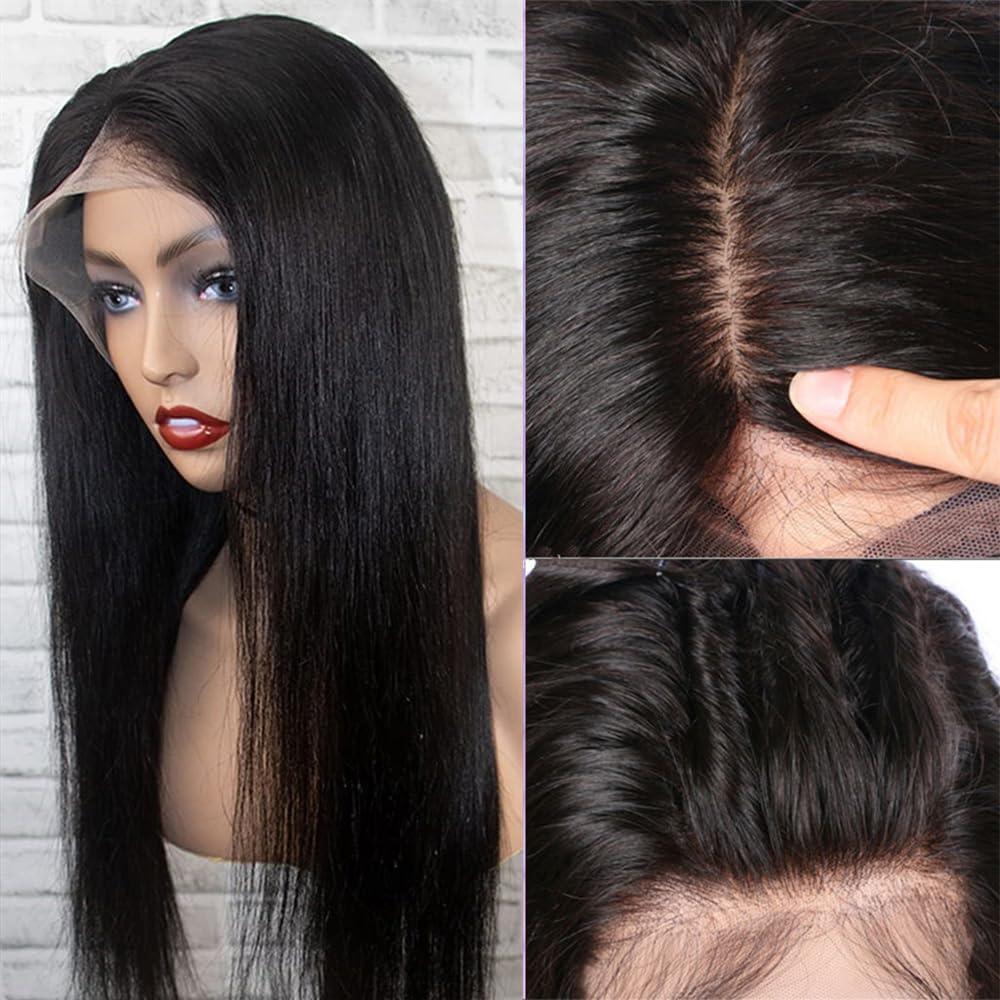 YOUNG BEAUTY YOUNG BEAUTY 5 * 4.5 Silk Top Full Lace Wigs Silky Straight HD Lace Full Lace Human Hair Wig PrePlucked Glueless Silk Base Full Lace Human Hair Wigs for Women 150Density 20inch Natural Color