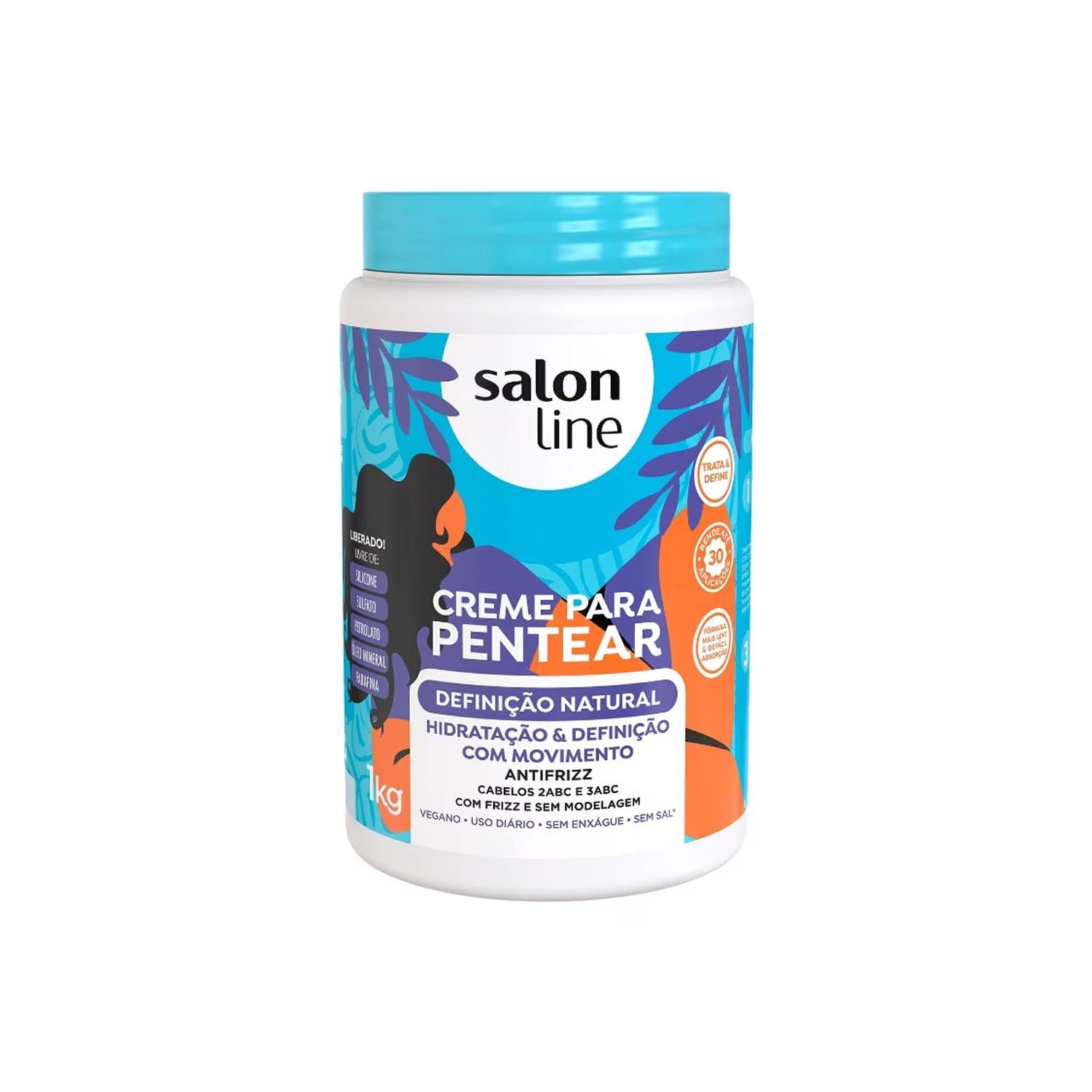 Salon Line Salon Line - Linha Creme para Pentear - Definicao Natural 1000 Gr - (Combing Cream - Natural Definition Net 35.27 Oz)