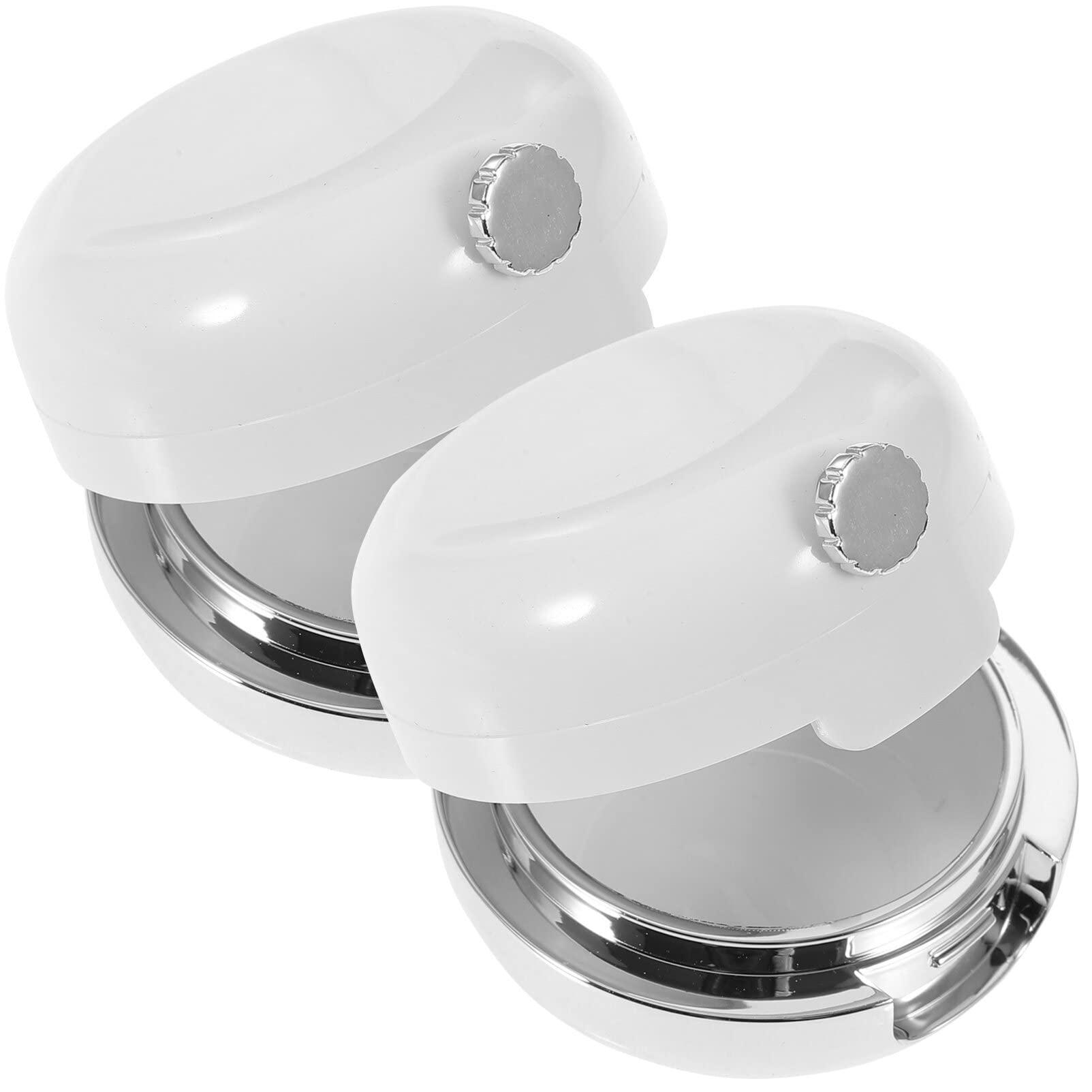 FRCOLOR FRCOLOR Lip Balm Containers Lip Mask Container Empty Sample Jars 2Pcs Lip Sleeping Mask Container Exfoliator Lips Balm Box Lip Gloss Case with Silicone Lip Brush Lip Makeup Applicator Containers