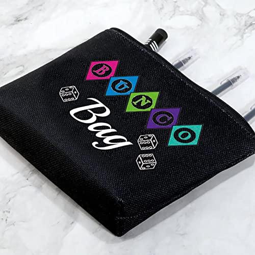 G2TUP G2TUP Bunco Game Night Funny Bunco Gifts for Women Accessory Pouch Bunco Bag Dice Game Gift Idea (bunco dice bag Black)