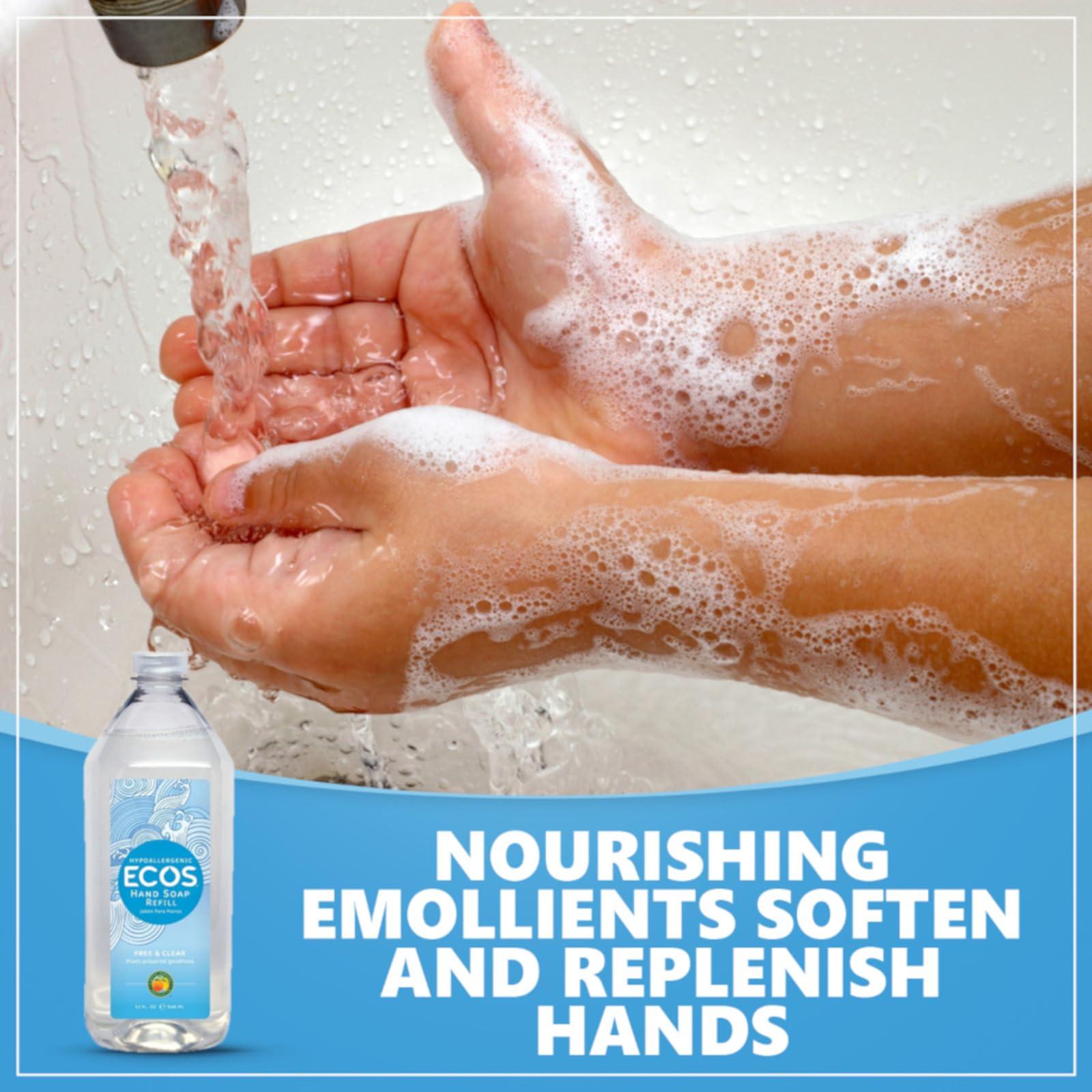 ECOS ECOS Supercharged Squeaky Clean: Free & Clear Refill Hand Soap (2 Pack) | Emphasizes both cleaning power friendliness