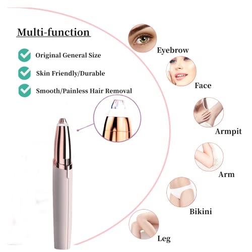 Colordiary Eyebrow Hair Remover Replacement Heads for Finishing Touch Flawless Facial Hair Remover,Painless Replacement Blades for Flawless Brows Hair Removal,with Cleaning Brush,As Seen On Tv(4 Count).