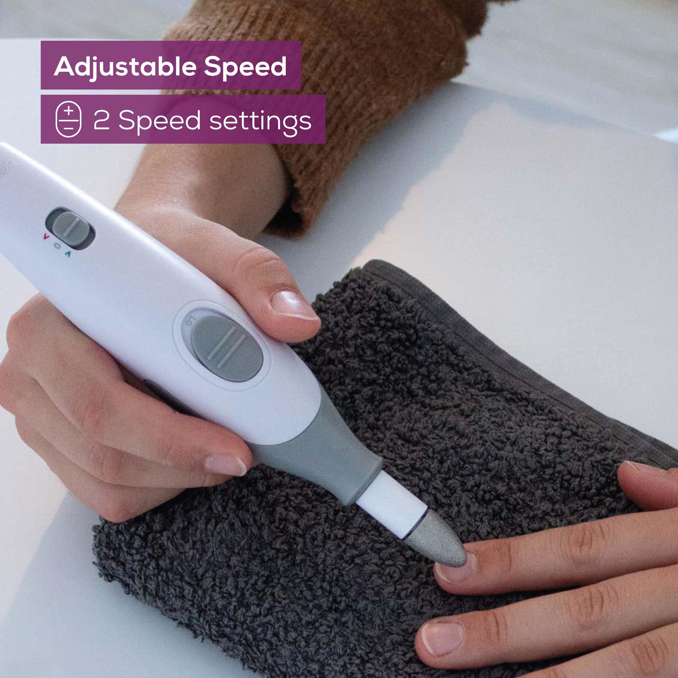 Beurer Beurer MP32 Electric Nail Drill with 7 Attachments, Manicure/Pedicure Set with 2-Speed Levels & Dual Rotation for Salon-Quality Nail Care at Home, Including Storage Case