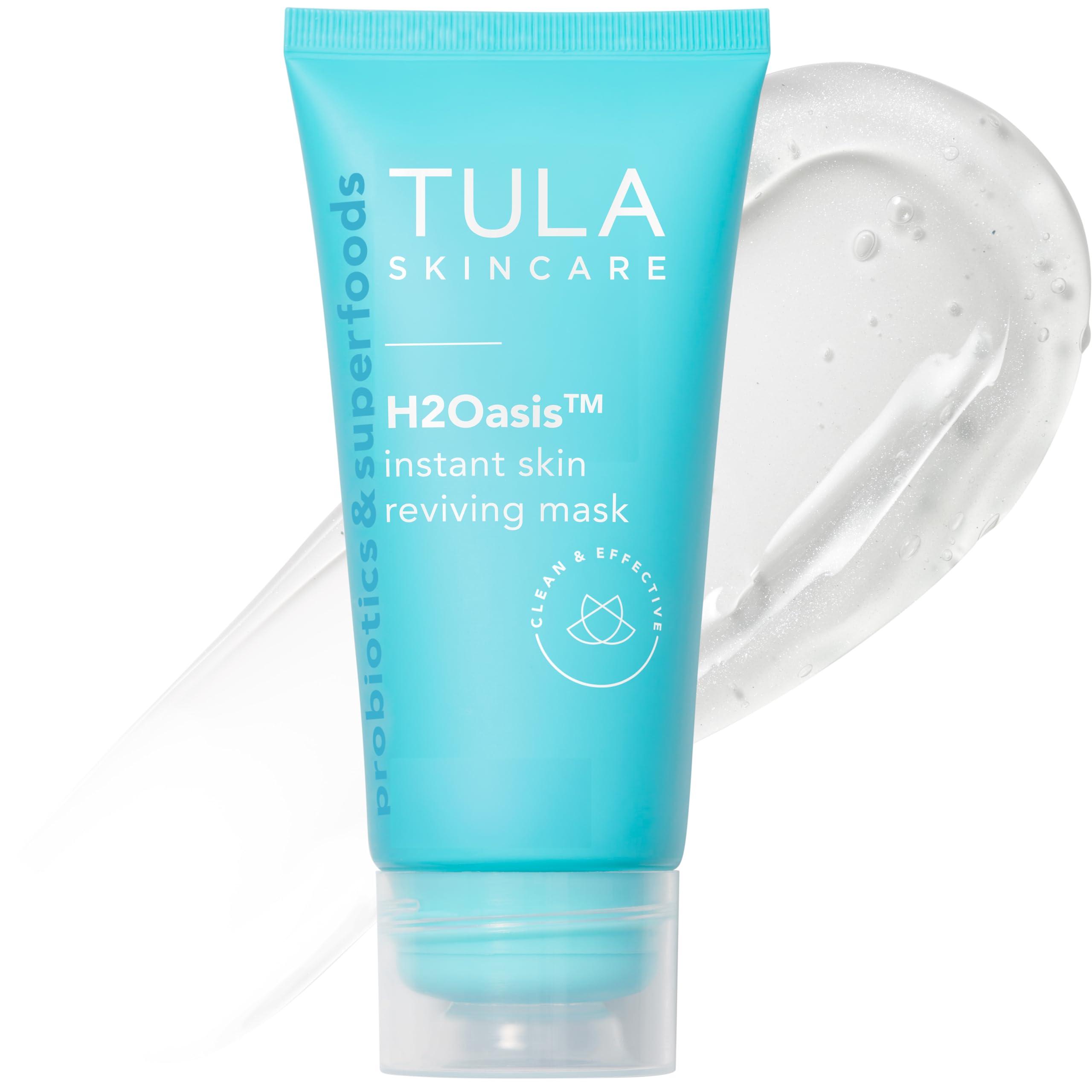 TULA TULA Skin Care H2Oasis Instant Skin Reviving Mask - Hydrating Face Mask, Plumps and Energizes Tired Dehydrated Skin, Contains Resurrection Plant and Desert Lime, 2.7 Fl Oz.