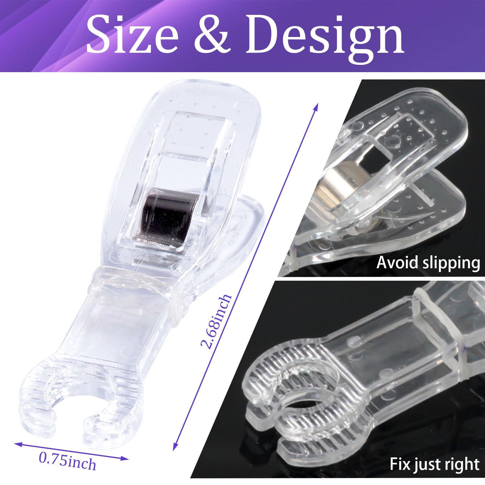 Usiriy 20PCS Piercing Clamps - Usiriy Disposable Piercing Needle Slot Forceps Clamp Clip Ear Nose Lip Navel Piercing for Piercing Supplies (Round)