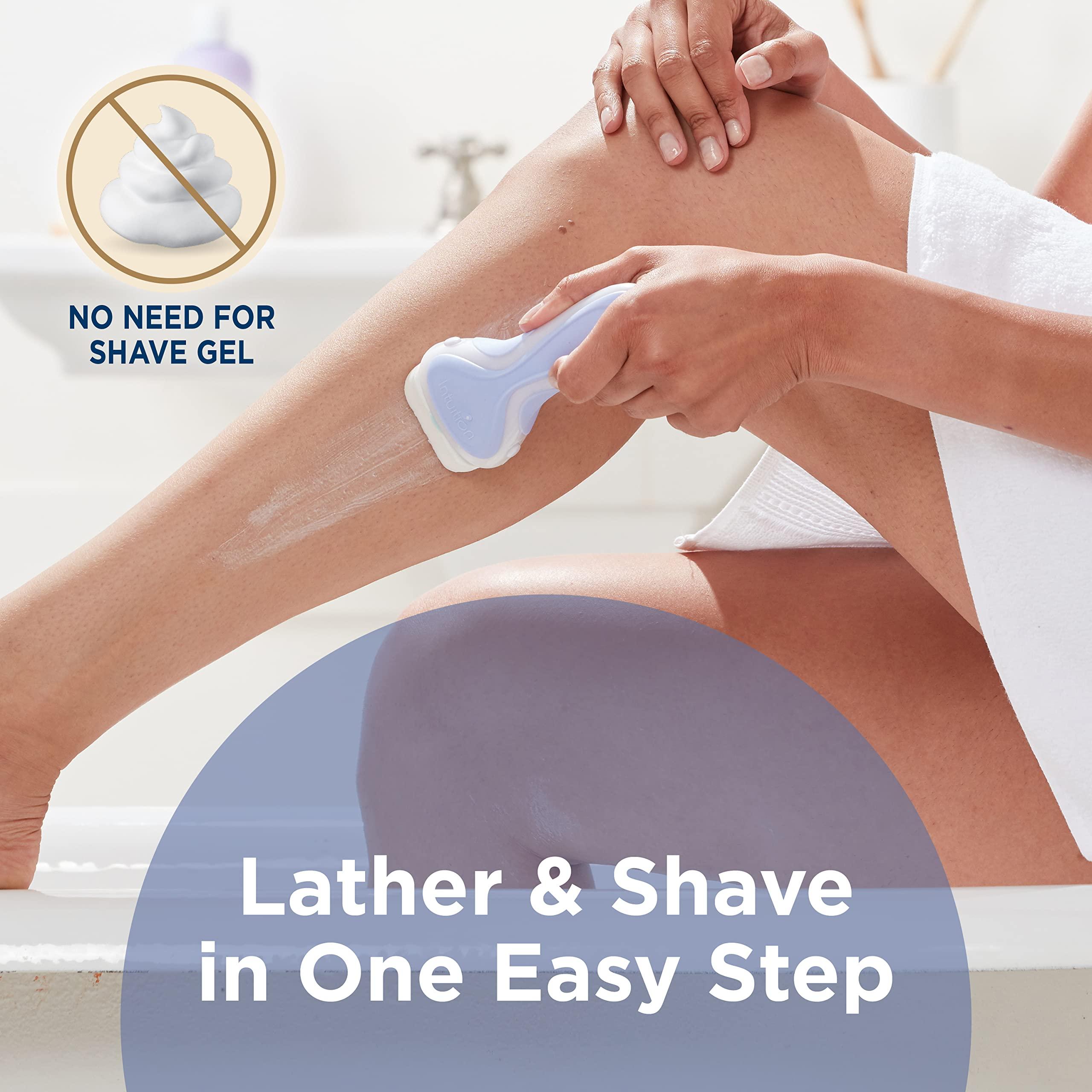 INTUITION Schick Intuition Refill, Pure Nourishment Razors for Women | Intuition Razor Blades Refill & Schick Hydro Silk Touch-Up Dermaplaning Tool with Precision Cover, 3ct | Dermaplane Razor